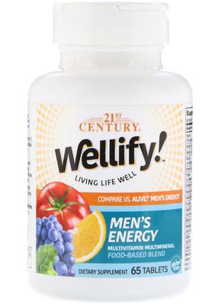 Вітаміни для чоловіків Wellify! Men's Energy, Multivitamin Mul...