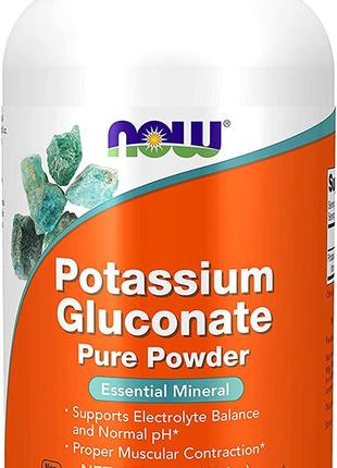 Калий глюконат Now Potassium Gluconate Pure 454g