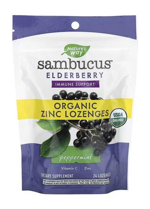 Sambucus Organic Lozenges Mint - 24 cnt