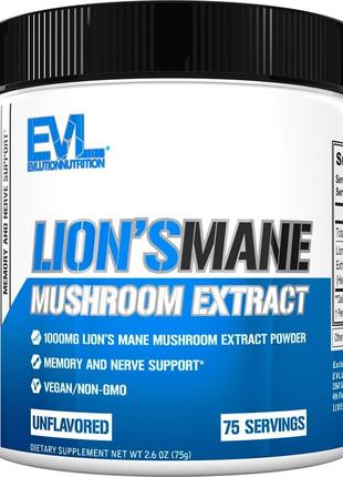 Гриб Їжовик гребінчастий Evlution Nutrition Lion's Mane Mushro...