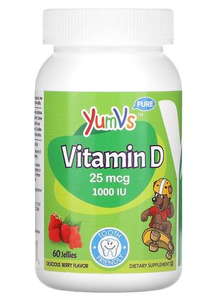 Витамин D3 YumV's Vitamin D 25 mcg (1,000 IU) 60 Jellies (Berry)