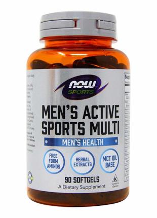 Витамины и минералы для мужчин Now Men Extreme Sports Multi 90...