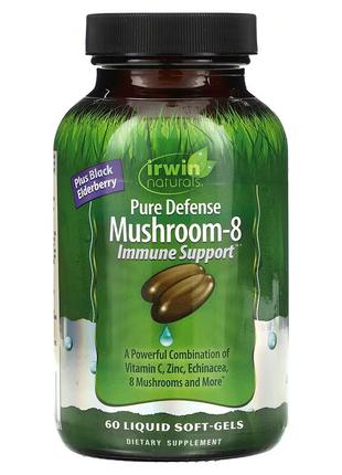 Добавка для иммунитета Irwin Naturals Pure Defense Mushroom-8,...