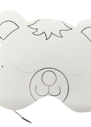 Маска-розмальовка на резинці "Ведмедик"