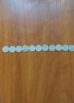 Монеты 10копеек,погодовки1979-1989год
