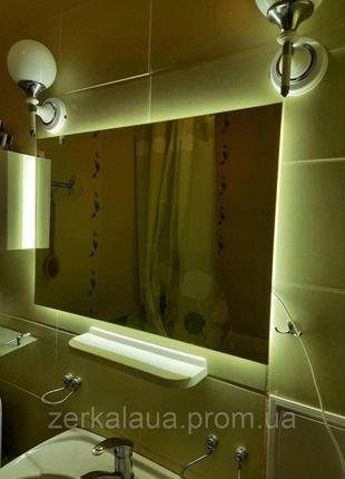 Зеркало с фоновой Led подсветкой без рамы. Зеркала для ванной ...