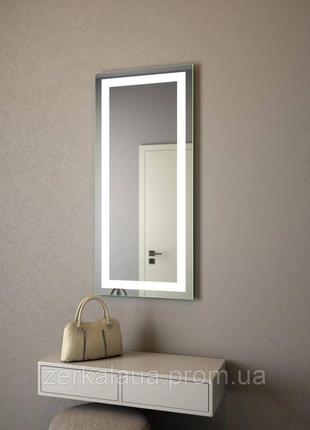 Зеркало для ванной комнаты с фронтальной LED подсветкой. Зерка...