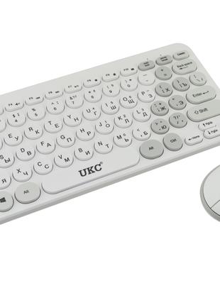 Беспроводный комплект (клавиатура + мышка) UKC ART-5263 White ...