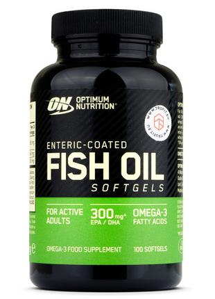 Optimum Nutrition Enteric Coated Fish Oil Omega-3 Рыбий жир Ом...