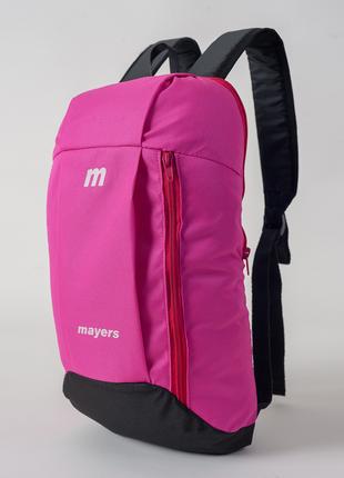 Детский спортивный розовый с черным рюкзак для прогулок 102