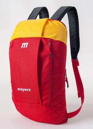 Детский рюкзак красный с желтым для девочки или мальчика в спо...