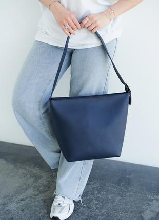 Жіноча сумка синя сумка хобо сумка на плече