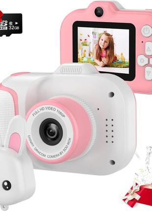 Фотоаппарат детский Diswoe 2 камеры, 2-дюймовый HD-экран 1080P...