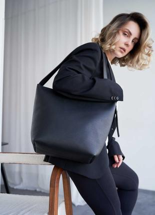 Жіноча сумка чорна сумка хобо сумка на плече