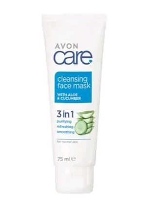 Avon Care освіжаюча маска- плівка для обличчя з екстрактом огірка