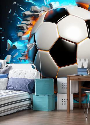 Флизелиновые футбольные фотообои в комнату 368x254 см 3D футбо...