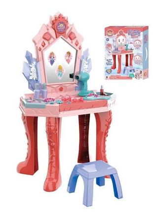 Детский туалетный косметический столик-трюмо со стульчиком 661...