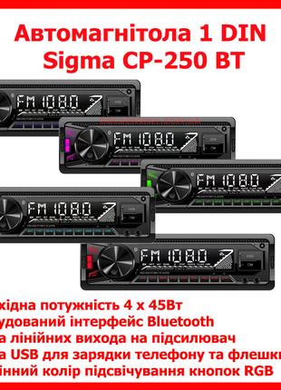 Автомобильная магнитола автомагнитола Sigma CP-250 BT два USB ...