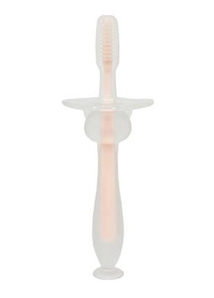 Силиконовая зубная щетка Mumlove MGZ-0707(Pink) с ограничителем
