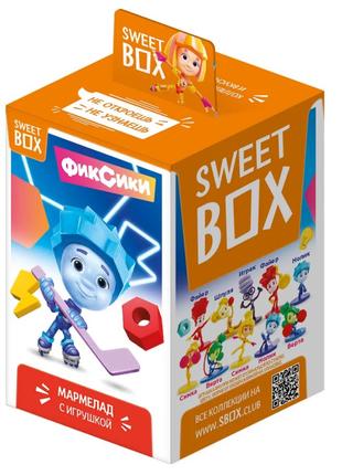 Фиксики 4 Sweet Box Свитбокс мармелад с игрушкой в коробочке