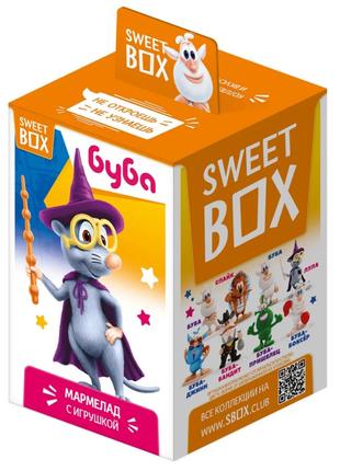 Буба 2 Свитбокс Sweet Box мармелад с игрушкой в коробочке