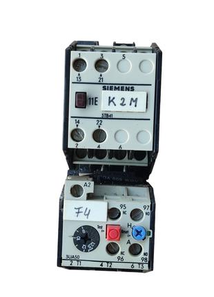 Контактор тип 3ТВ41-12-0A на 22 А катушка 220 B с тепловым рел...