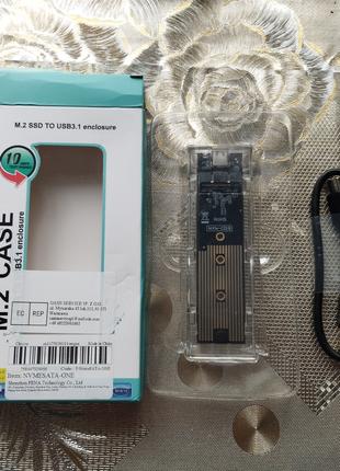 M.2 NVMe Case SSD USB 3.1 10Gbps корпус ссд карман
