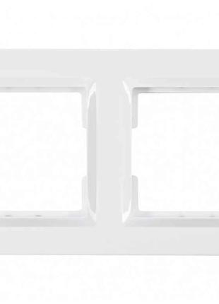 Рамка 2-а горизонтальна JAZZ (білий) 9022 ТМ LUXEL