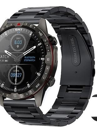 Смарт-часы Lige GT45 Black (звонки, пульсоксиметр, тонометр, т...