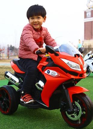 Детский электромотоцикл BMW (красный цвет)
