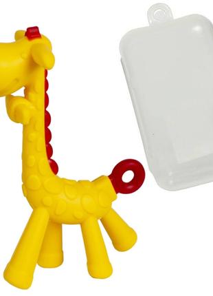 Силиконовый прорезыватель-игрушка 2Life Жирафик 3D Y28 для зуб...