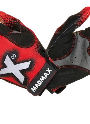 Перчатки для фитнеса MadMax MXG-101 X Gloves Black/Grey/Red S