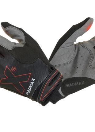 Перчатки для фитнеса MadMax MXG-103 X Gloves Black/Grey XXL