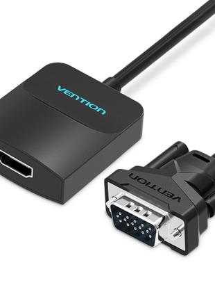 Адаптер Vention VGA to HDMI Converter with Female Micro USB an...