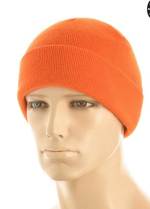 M-Tac шапка тонкая вязка 100% акрил Orange S/M