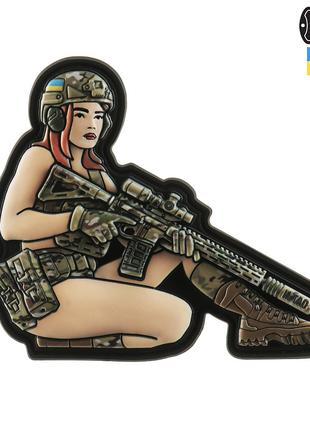 M-Tac нашивка Tactical girl №2 PVC MC