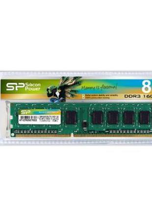 Модуль памяти для компьютера DDR3 8GB 1600 MHz Silicon Power
(...