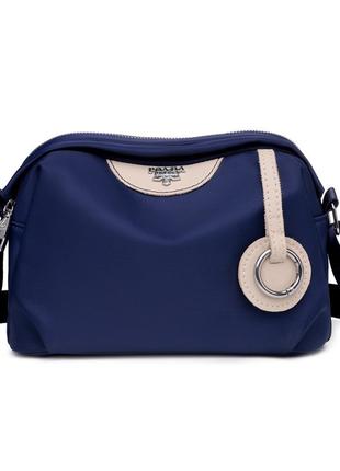 Маленькая женская сумочка через плечо Синяя Fashion