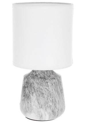 Настольная лампа с тканевым абажуром Marble Grey D24.5*12.5см