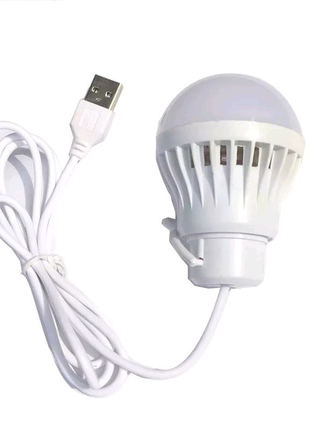 Яркая LED - лампа 5w с USB длина кабеля 1 метр ( опт/розница )
