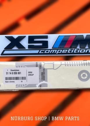 Шильдик эмблема BMW X5M competition на багажник E70 F15 F85 G0...