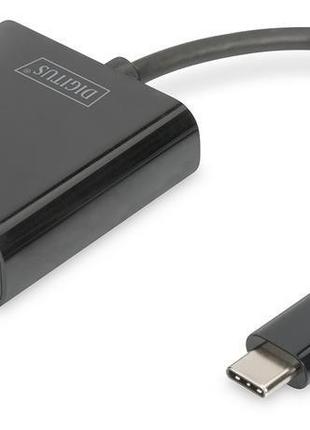 Адаптер DIGITUS USB-C – VGA 0.2m Black (DA-70853) графический ...