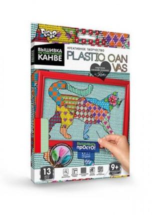 Вышивка на пластиковой канве "PLASTIC CANVAS: Кот"