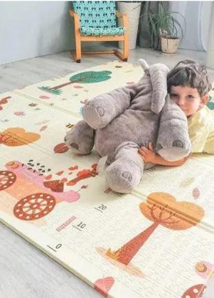 Детский развивающий двусторонний термо коврик размер 180х150