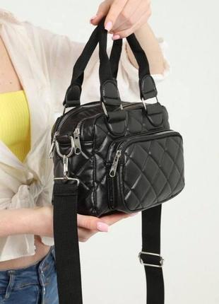 Женская сумочка через плечо цвет черный 452952