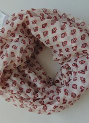 Объемный тонкий шарф хомут c&a, германия