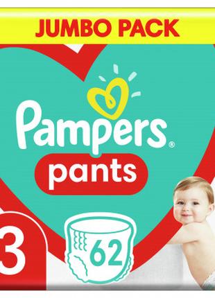 Подгузники Pampers трусики Pampers Pants Размер 3 (6-11кг) 62 ...
