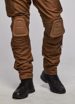 Тактичні штани з наколінниками Ріп-стоп койот