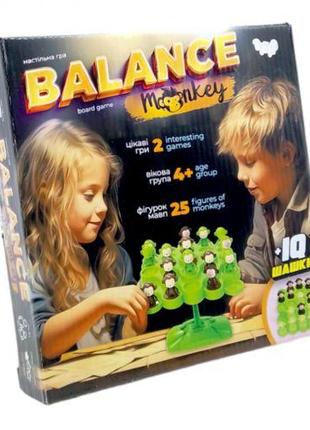 Настольная игра "Balance Monkey" + IQ шашки [tsi236310-ТSІ]