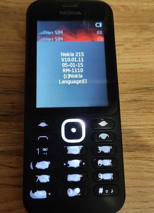 Кнопковий телефон Nokia 215 (RM-1110)